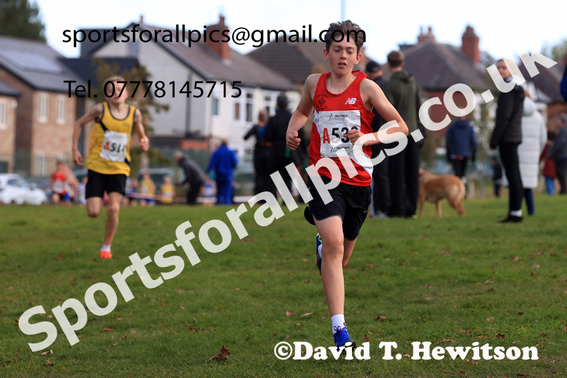 Boys Under-14s 2026 Northern Cross Country Relays, Graves Park, Sheffield. Photo: David T. Hewitson/Sports for All Pics